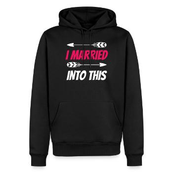Ich Habe In Diese Familie Eingeheiratet Treffen - Männer Premium Bio Hoodie - Schwarz - Vorne - Nico (187cm)