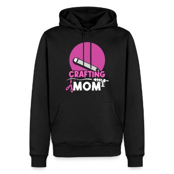 Basteln Mama Bastel Mutter Bastler - Männer Premium Bio Hoodie - Schwarz - Vorne - Nico (187cm)