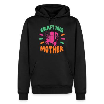 Bastelnde Mutter Mama Bastel Basteln Bastler - Männer Premium Bio Hoodie - Schwarz - Vorne - Nico (187cm)