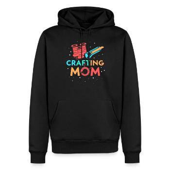 Basteln Mama Bastler Mutter Bastel - Männer Premium Bio Hoodie - Schwarz - Vorne - Nico (187cm)