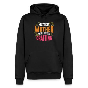 Nur Eine Mutter Die Das Basteln Liebt Mama Bastel - Männer Premium Bio Hoodie - Schwarz - Vorne - Nico (187cm)