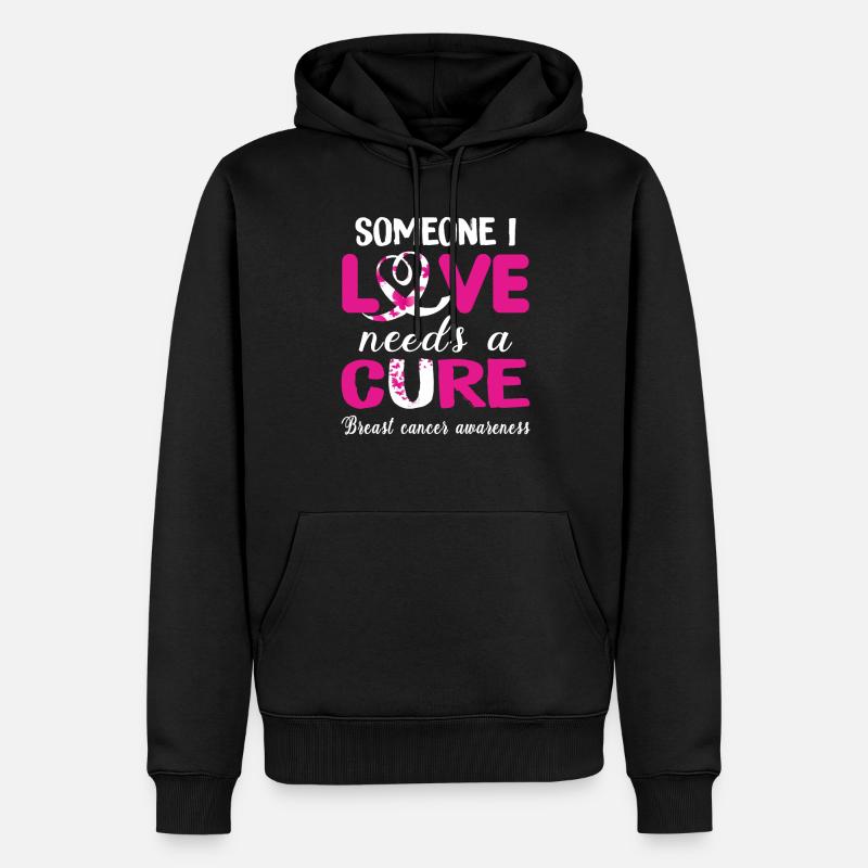 Amour et guérison - Sweat à capuche Premium bio Homme - noir
