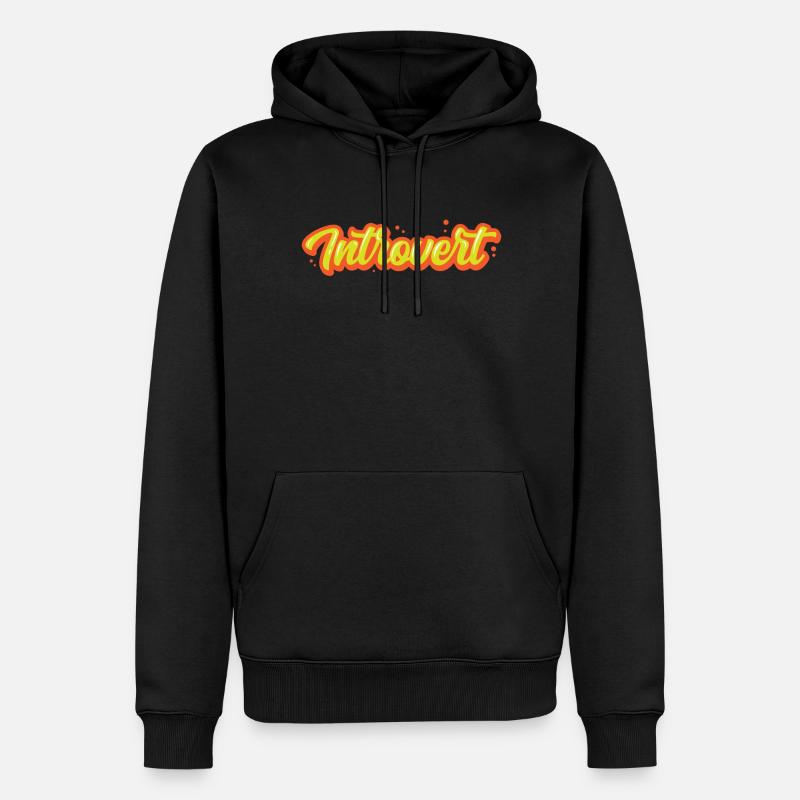 Sarcasme introverti timide introverti - Sweat à capuche Premium bio Homme - noir