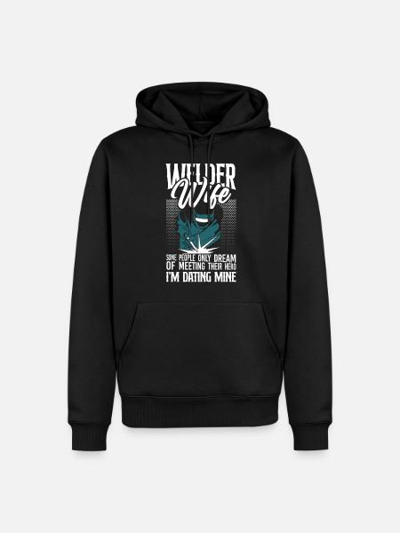Welder Welding Marriage Wedding - Men’s Premium Organic Hoodie - black