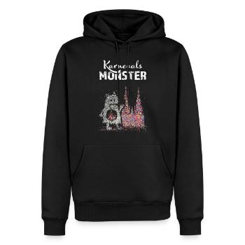 Kölner Karneval Konfetti Monster Köln Dom Colonia - Männer Premium Bio Hoodie - Schwarz - Vorne - Nico (187cm)