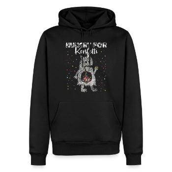 Konfetti Monster Karneval Fasnacht 5. Jahreszeit - Männer Premium Bio Hoodie - Schwarz - Vorne - Nico (187cm)