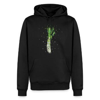 Leek Costume Replacement Carnival Carnival Confetti - Men’s Premium Organic Hoodie - black - Front - Nico (187cm)