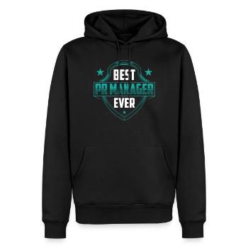 Bester Pr Manager Überhaupt Public Relations Beruf - Männer Premium Bio Hoodie - Schwarz - Vorne - Nico (187cm)
