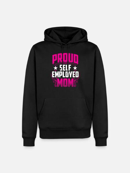 Stolze Selbständige Mutter Selbstständig - Männer Premium Bio Hoodie - Schwarz
