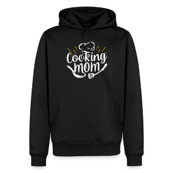 Cuisiner Maman Cuisiner Cuisiner Cuisiner Mère - Sweat à capuche Premium bio Homme - noir - Devant - Nico (187cm)