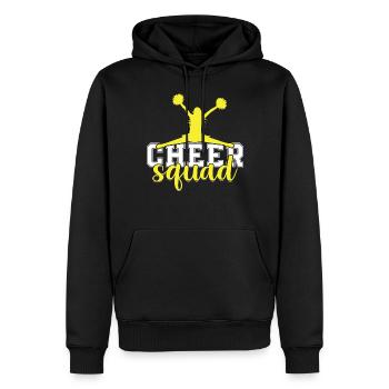 Cheerleading Saying Slogan - Cheer Squad - Men’s Premium Organic Hoodie - black - Front - Nico (187cm)