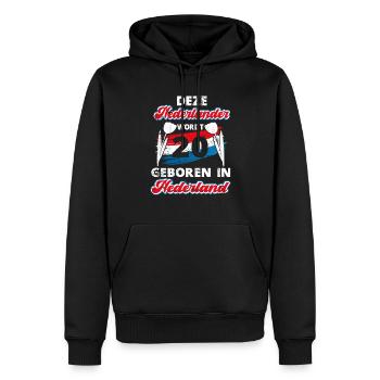 20 Anniversaire Hollande Hollandaise 20 ans Say - Sweat à capuche Premium bio Homme - noir - Devant - Nico (187cm)