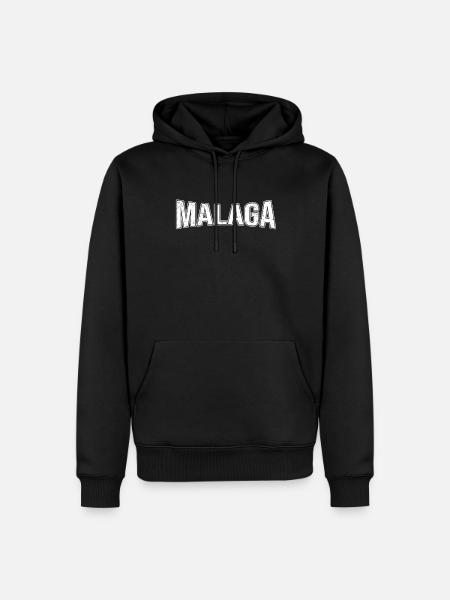 Malaga - Männer Premium Bio Hoodie - Schwarz