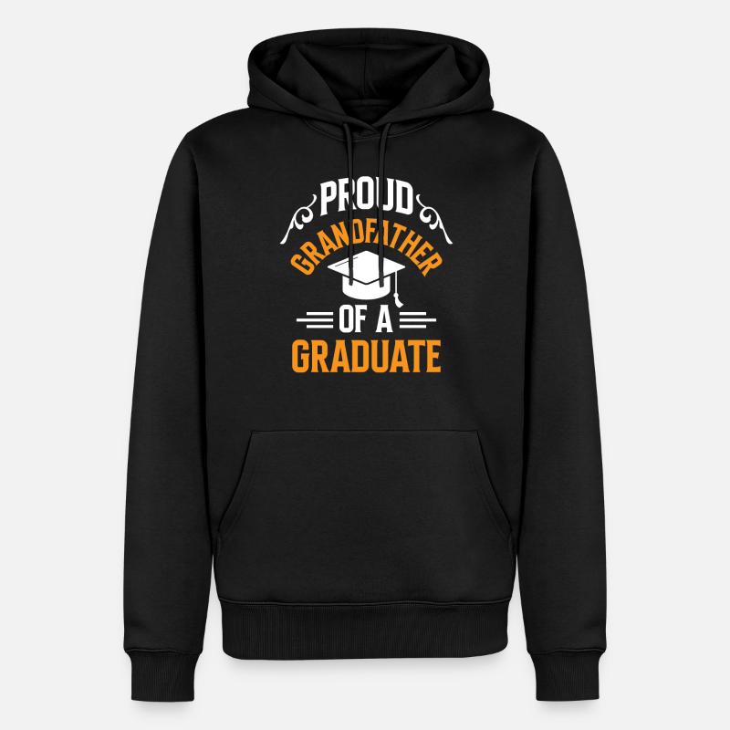 Stolzer Großvater Eines Absolventen Absolvent - Männer Premium Bio Hoodie - Schwarz
