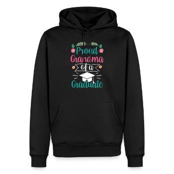 Stolze Großmutter Eines Absolventen Absolvent - Männer Premium Bio Hoodie - Schwarz - Vorne - Nico (187cm)