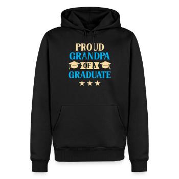 Stolzer Großvater Eines Absolventen Absolvent - Männer Premium Bio Hoodie - Schwarz - Vorne - Nico (187cm)