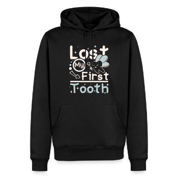 Tooth fairy lost my first tooth - Männer Premium Bio Hoodie - Schwarz - Vorne - Nico (187cm)