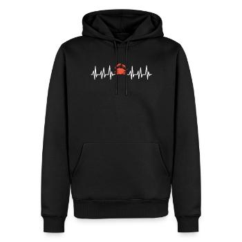 Cancer Cadeau Crevette Crabe Homard Scorpion - Sweat à capuche Premium bio Homme - noir - Devant - Nico (187cm)