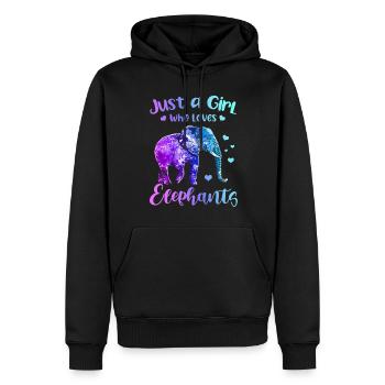 Elephant Tshirt pour Elephant Elephant Kids Zoo - Sweat à capuche Premium bio Homme - noir - Devant - Nico (187cm)