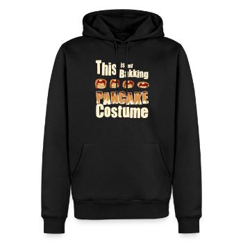 Costume de cuisson de crêpes - Crêpe drôle - Sweat à capuche Premium bio Homme - noir - Devant - Nico (187cm)