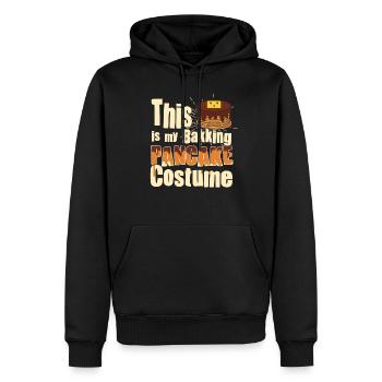 Costume de cuisson de crêpes - Crêpe drôle - Sweat à capuche Premium bio Homme - noir - Devant - Nico (187cm)