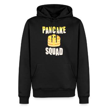 Cuisson de crêpes - Crêpes amusantes - Sweat à capuche Premium bio Homme - noir - Devant - Nico (187cm)