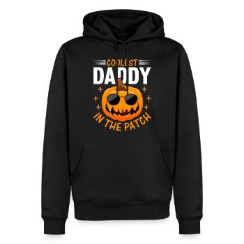 Halloween Coolest Daddy in the Patch I Daddy Pumpk - Männer Premium Bio Hoodie - Schwarz - Vorne - Nico (187cm)