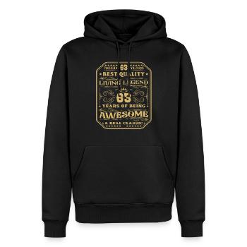 63 Geburtstag 63 Jahre Mann 63 jahre legende 63 - Männer Premium Bio Hoodie - Schwarz - Vorne - Nico (187cm)
