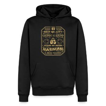 83 Geburtstag 83 Jahre Mann 83 jahre legende 83 - Männer Premium Bio Hoodie - Schwarz - Vorne - Nico (187cm)