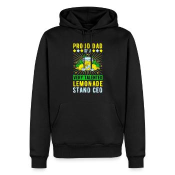 Lemonade Vendeur Lemonade Stand Père - Sweat à capuche Premium bio Homme - noir - Devant - Nico (187cm)