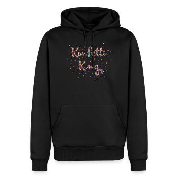 Kölsche Jeck Kölsch Karneval Fasching Konfetti - Männer Premium Bio Hoodie - Schwarz - Vorne - Nico (187cm)