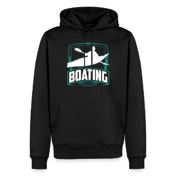 Bateau Kayak Yacht Voilier Bateau Bateau - Sweat à capuche Premium bio Homme - noir - Devant - Nico (187cm)