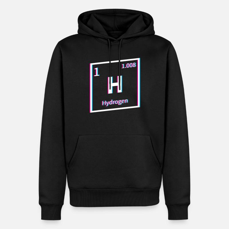 Wasserstoff Energie Hydrogen Element - Männer Premium Bio Hoodie - Schwarz