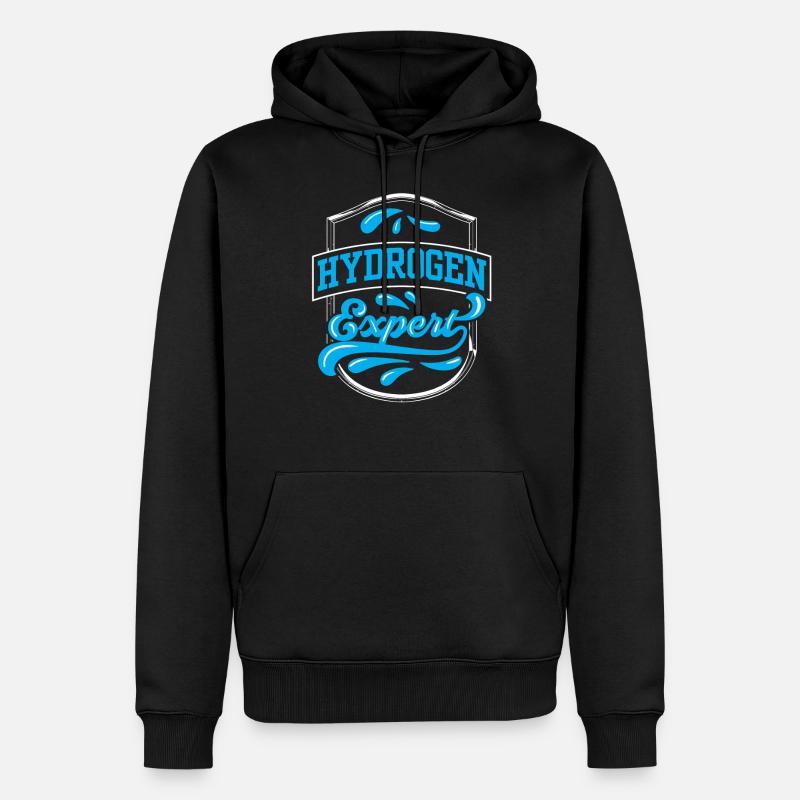 Hydrogen Expert Hydrogène Élément d’énergie - Sweat à capuche Premium bio Homme - noir