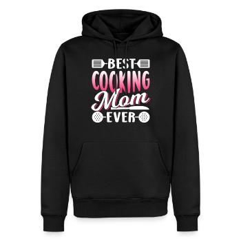 Meilleure mère cuisinière de tous les temps Maman cuisine - Sweat à capuche Premium bio Homme - noir - Devant - Nico (187cm)