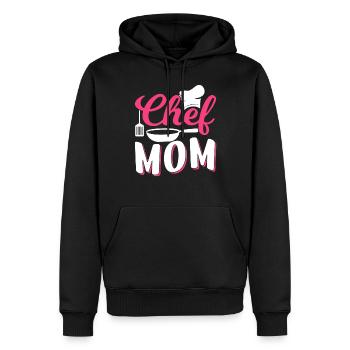 Cuisinier Maman Cuisinier Cuisine Mère - Sweat à capuche Premium bio Homme - noir - Devant - Nico (187cm)
