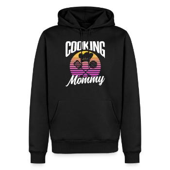 Cuisiner Maman Cuisiner Cuisiner Cuisiner Maman Mère - Sweat à capuche Premium bio Homme - noir - Devant - Nico (187cm)