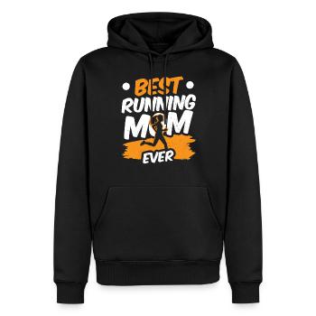 Beste Laufende Mutter Aller Zeiten Laufen Mama - Männer Premium Bio Hoodie - Schwarz - Vorne - Nico (187cm)