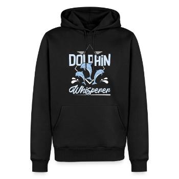 Dolphin whisperer - Männer Premium Bio Hoodie - Schwarz - Vorne - Nico (187cm)