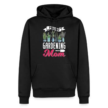 Fière Horticulture Maman Mère Jardinière Jardinière - Sweat à capuche Premium bio Homme - noir - Devant - Nico (187cm)