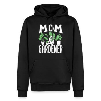 Mère et jardinier Jardin Horticulture Maman - Sweat à capuche Premium bio Homme - noir - Devant - Nico (187cm)