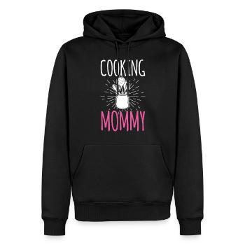 Cuisiner Maman Cuisinière Cuisiner Maman Mère - Sweat à capuche Premium bio Homme - noir - Devant - Nico (187cm)