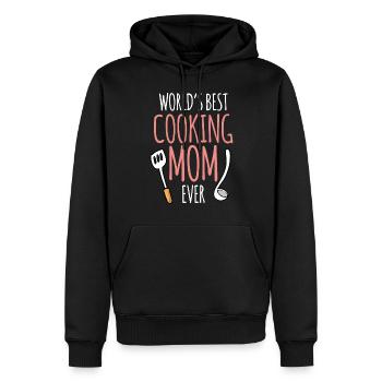 Meilleure mère cuisinière au monde Cooking Mom - Sweat à capuche Premium bio Homme - noir - Devant - Nico (187cm)