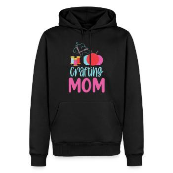 Basteln Mama Bastel Mutter Bastler - Männer Premium Bio Hoodie - Schwarz - Vorne - Nico (187cm)