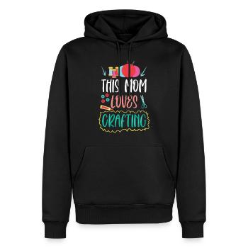 Diese Mutter Liebt Es Zu Basteln Bastel Mama - Männer Premium Bio Hoodie - Schwarz - Vorne - Nico (187cm)