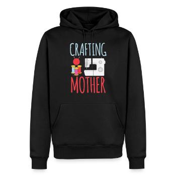 Bastelnde Mutter Bastler Mama Basteln Bastel - Männer Premium Bio Hoodie - Schwarz - Vorne - Nico (187cm)