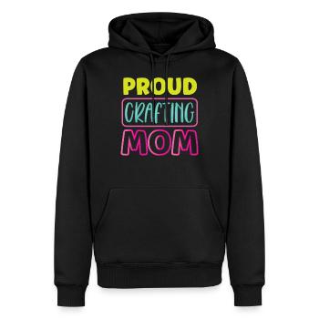Stolze Basteln Mama Mutter Bastler Bastel - Männer Premium Bio Hoodie - Schwarz - Vorne - Nico (187cm)