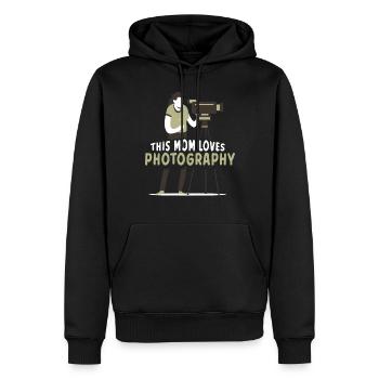 Diese Mutter Liebt Die Fotografie Mama Fotografin - Männer Premium Bio Hoodie - Schwarz - Vorne - Nico (187cm)