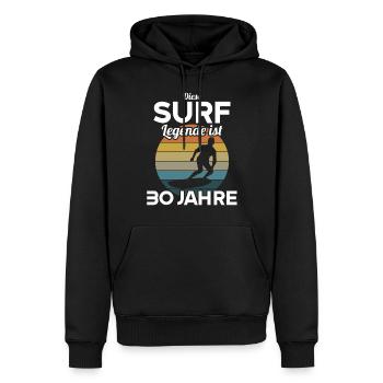 Diese Surf Legende ist 30 Jahre 30 Geburtstag - Männer Premium Bio Hoodie - Schwarz - Vorne - Nico (187cm)