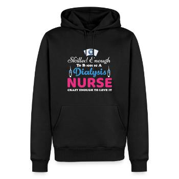 Dialyse Krankenschwester - Männer Premium Bio Hoodie - Schwarz - Vorne - Nico (187cm)